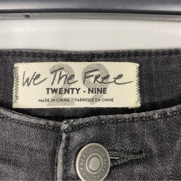 Free People We the Free Irreplaceable Flare Jeans charcoal Sz 29 - Picture 8 of 9